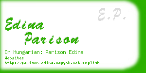 edina parison business card